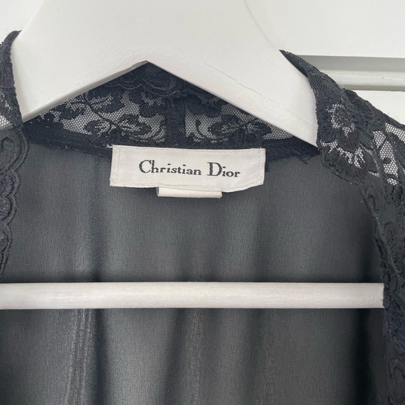 Christian Dior Night Robe, One Size, Black - Picture 5 of 6